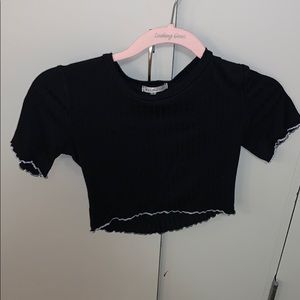 Ribbed crop top